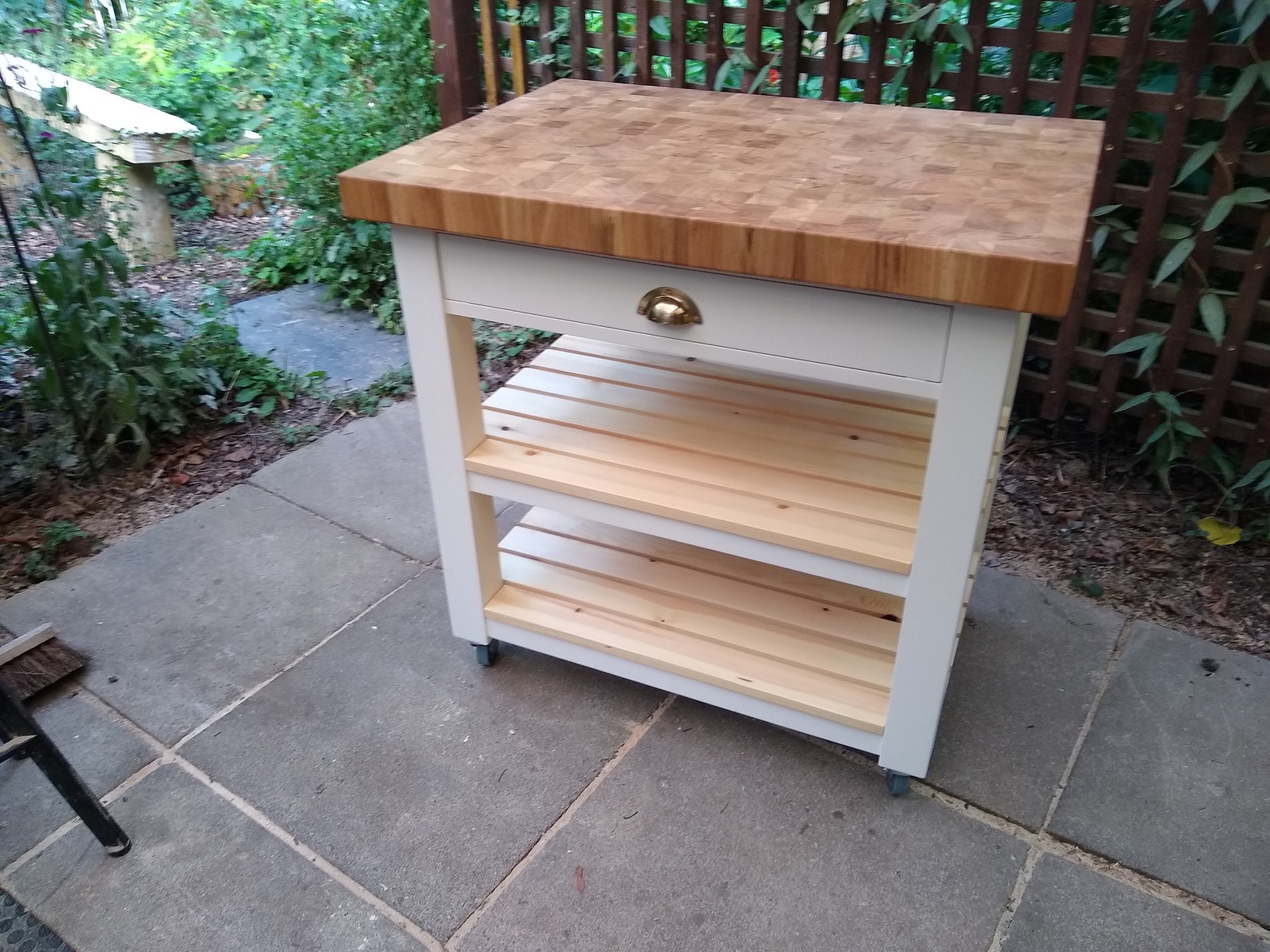 Handmade Oak Butchers Block End Grain Kitchen Island Pine Etsy UK