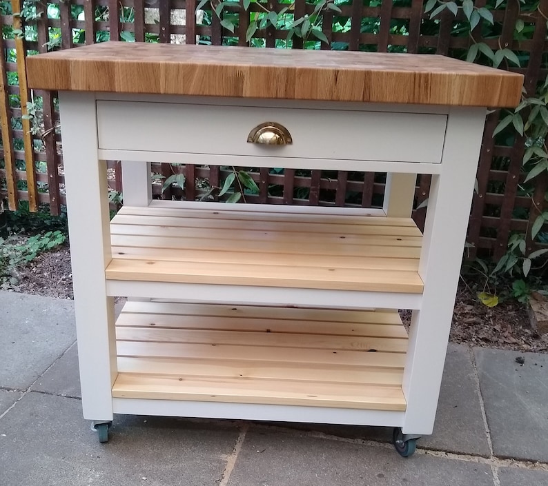 Handmade Oak Butchers Block End Grain Kitchen Island Pine Etsy UK