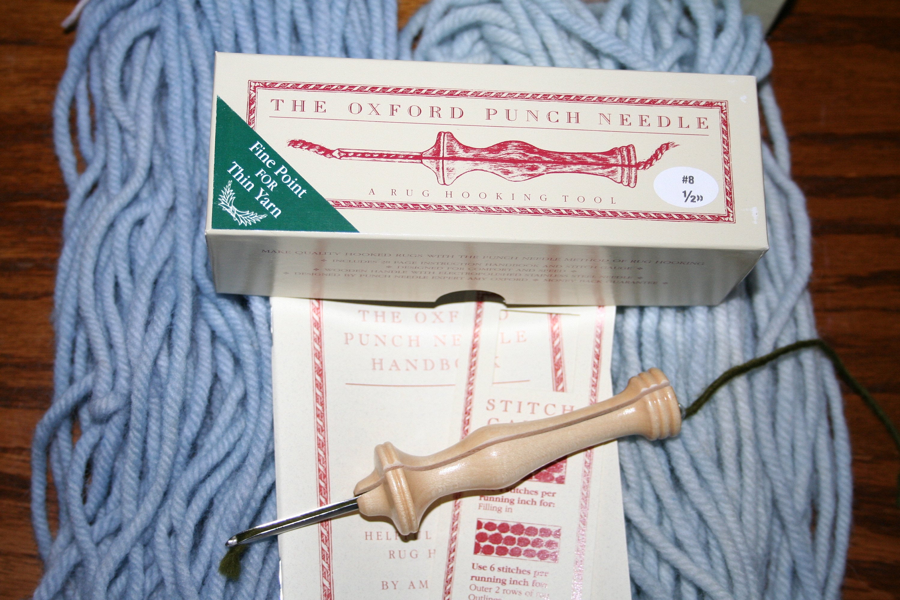 Oxford Punch Needle 1/2 Number8, Rug Making Equipment - Halcyon Yarn