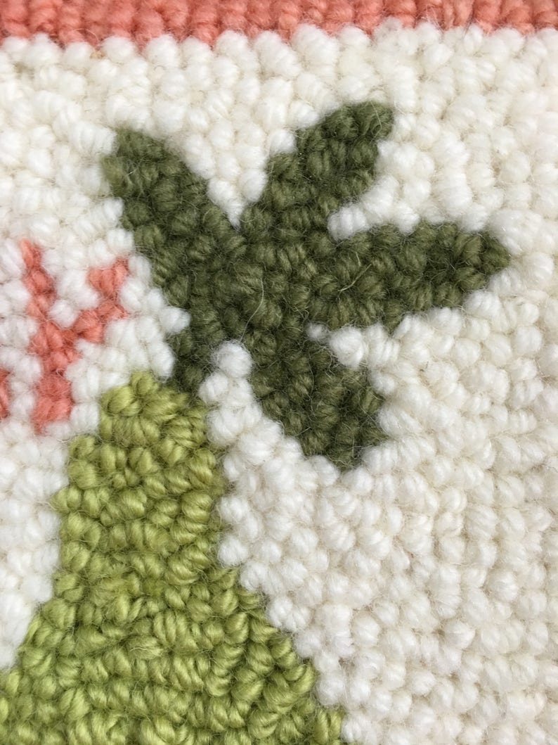 Beginner Punch Needle Rug Hooking Kit Pear Etsy