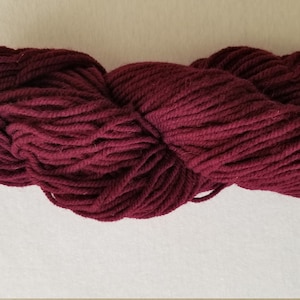 Atlantic Briggs & Little 3-Ply Yarn Dark Maroon