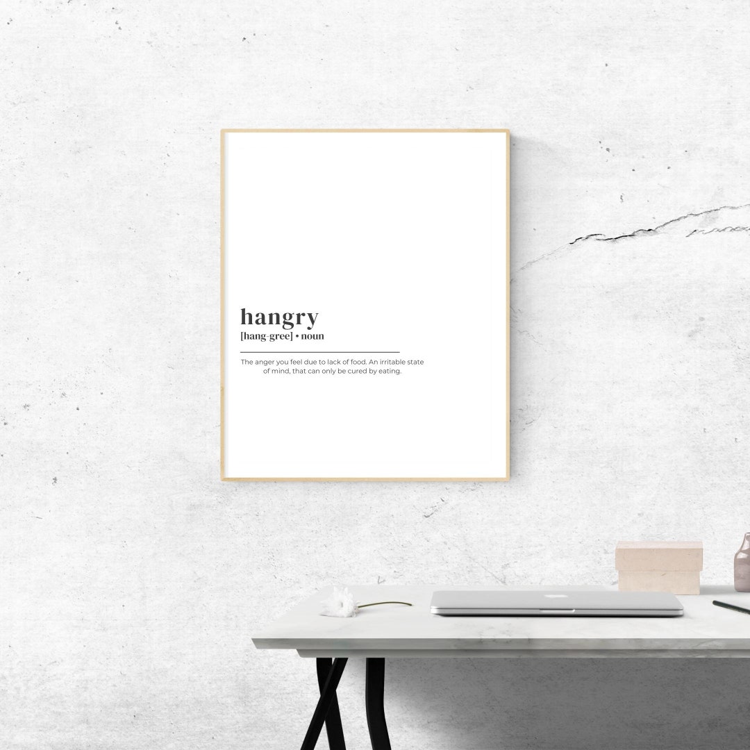 White Dictionary Hangry Art Work Paint Digital Print Art Etsy
