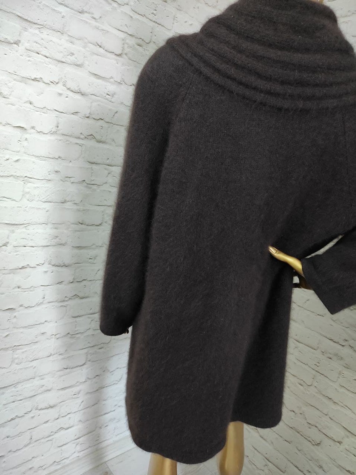 Luisa Spagnoli Vintage 60s Angora Cardigan Cape Coat Size M | Etsy