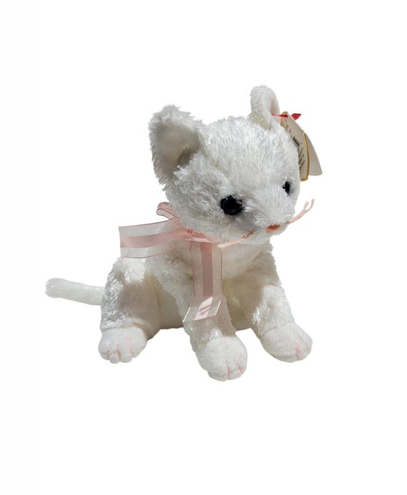 Ty Beanie Baby Gato Bianca Juguete Peluche Ty Beanie Babies