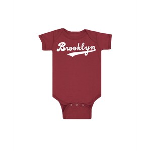 Brooklyn Baby Red Brick Bodysuit Script