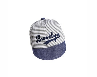 Brooklyn Baby Grey Stripes Hat