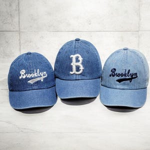 Brooklyn Children Denim Baseball Hats.