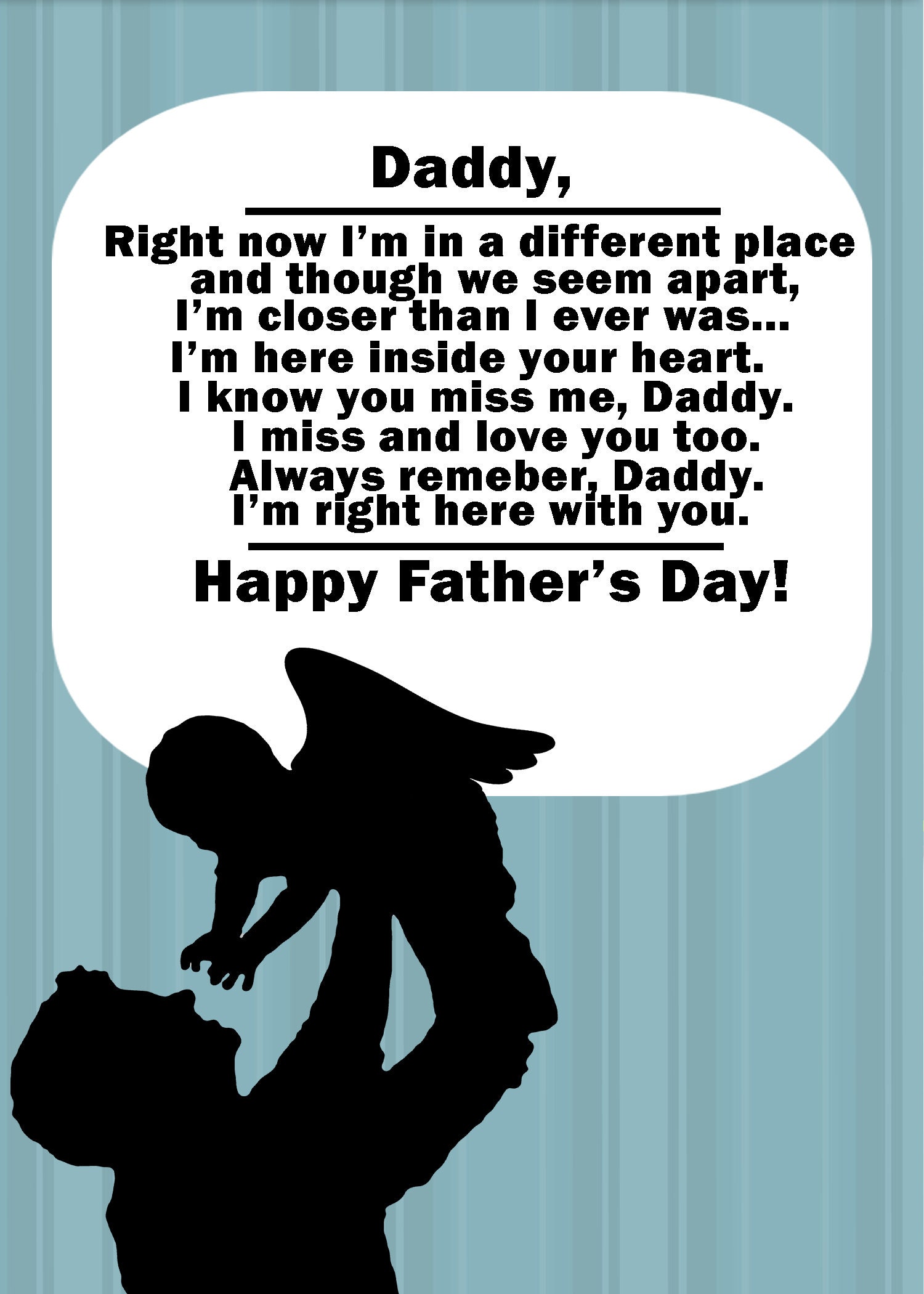 Father's Day from angel baby Etsy