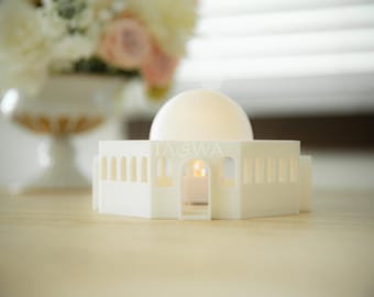 Mini Masjid Al-Aqsa Lantern | Dome of the Rock Decor | Free LED Candle | Ramadan Lantern | Eid Centerpiece | Islamic Home Decor