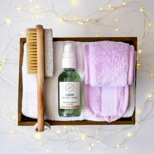 Polish & Glow Set, Gift Set, Self Care Kit, Gift for Wife, Girlfriend, Mom, Spa Gift, Holiday Gift, Bath Accessory, Clean Beauty