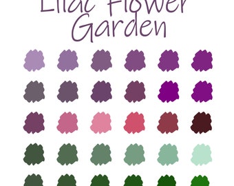 Procreate Color Palette Procreate Color Swatches Procreate Digital Download Lilac Flower