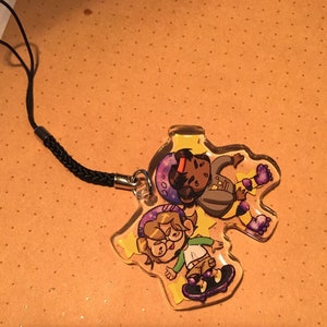 Voltron chibi Team Punk on wheels 2&quot; double-sided epoxy done acrylic charm