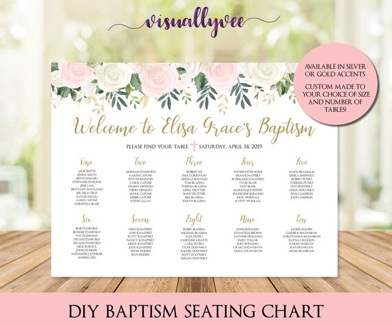 Baptism Seating Chart