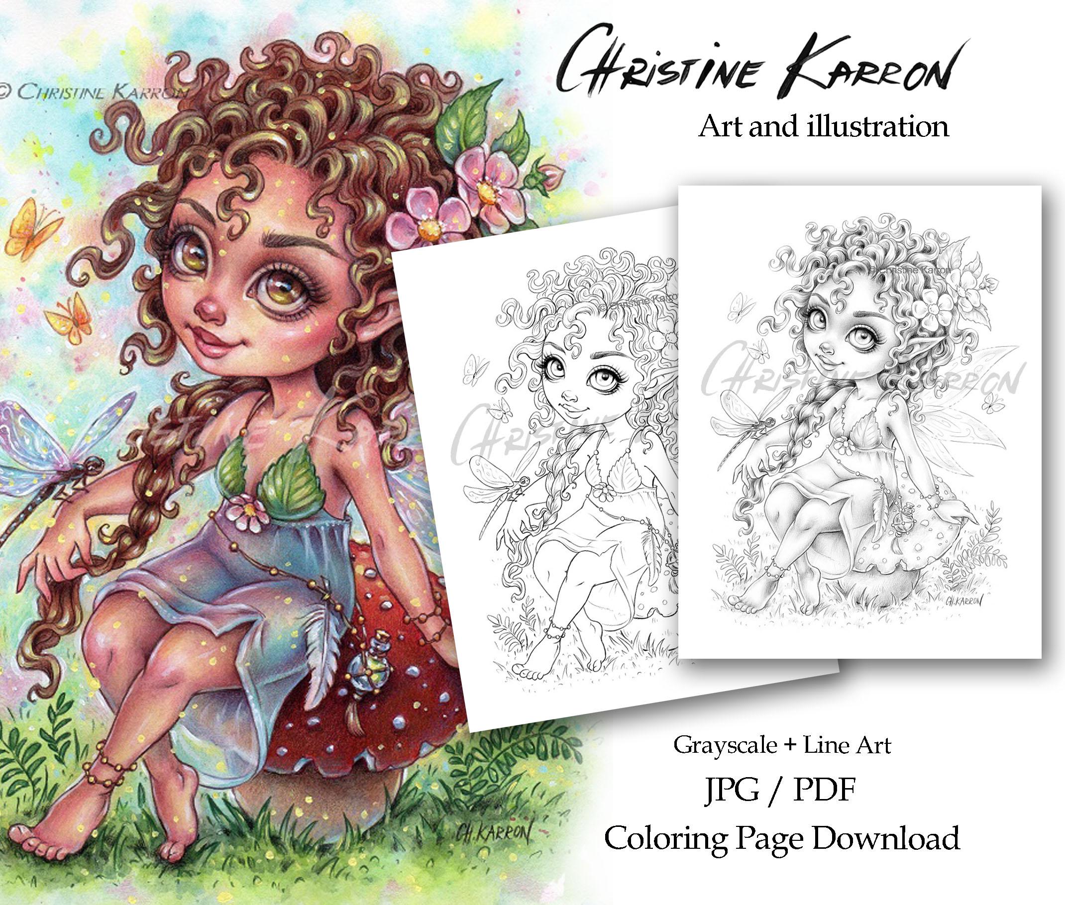 Fae Darling Fairy — coloring book cover