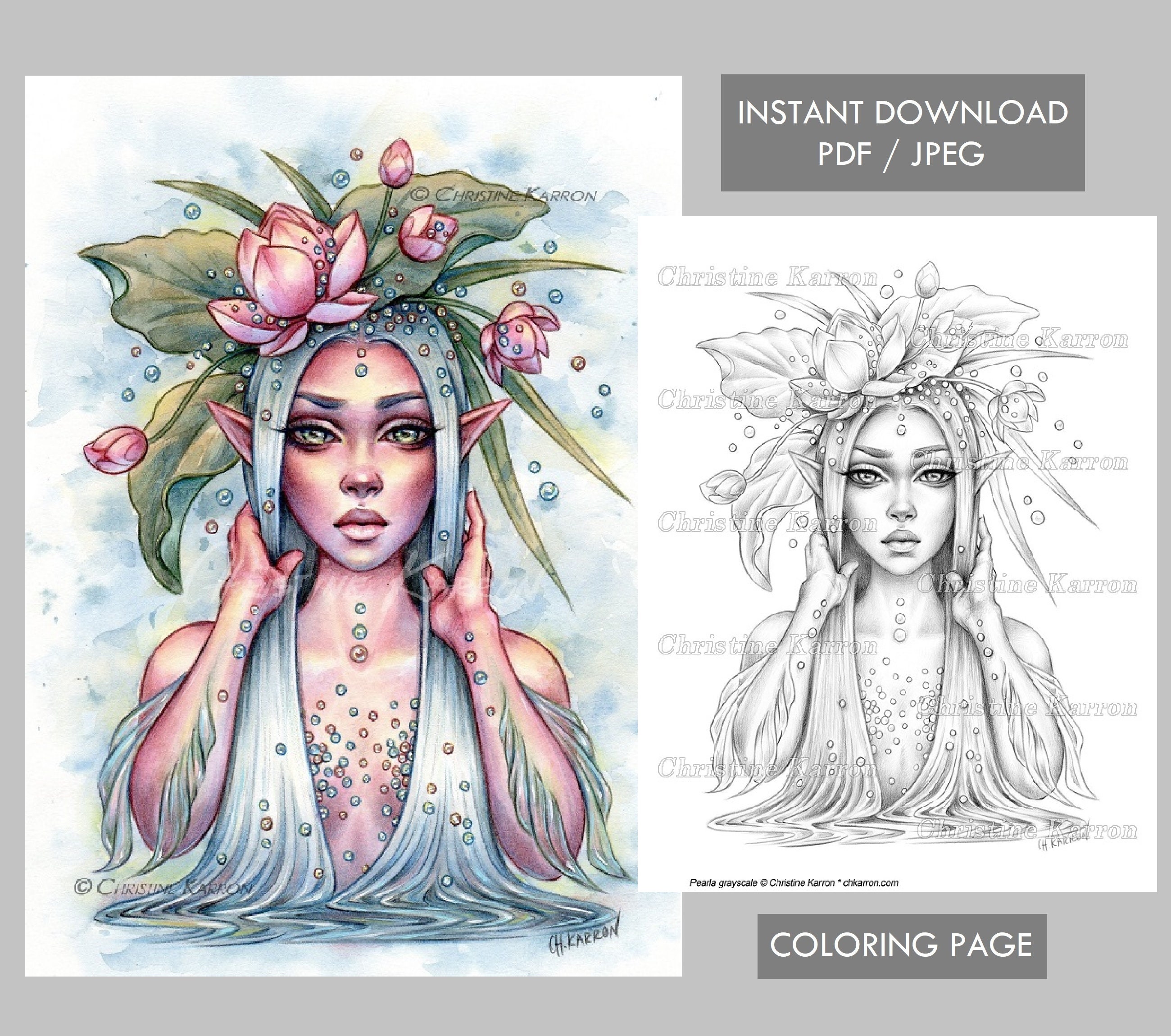 Pearla — coloring book cover