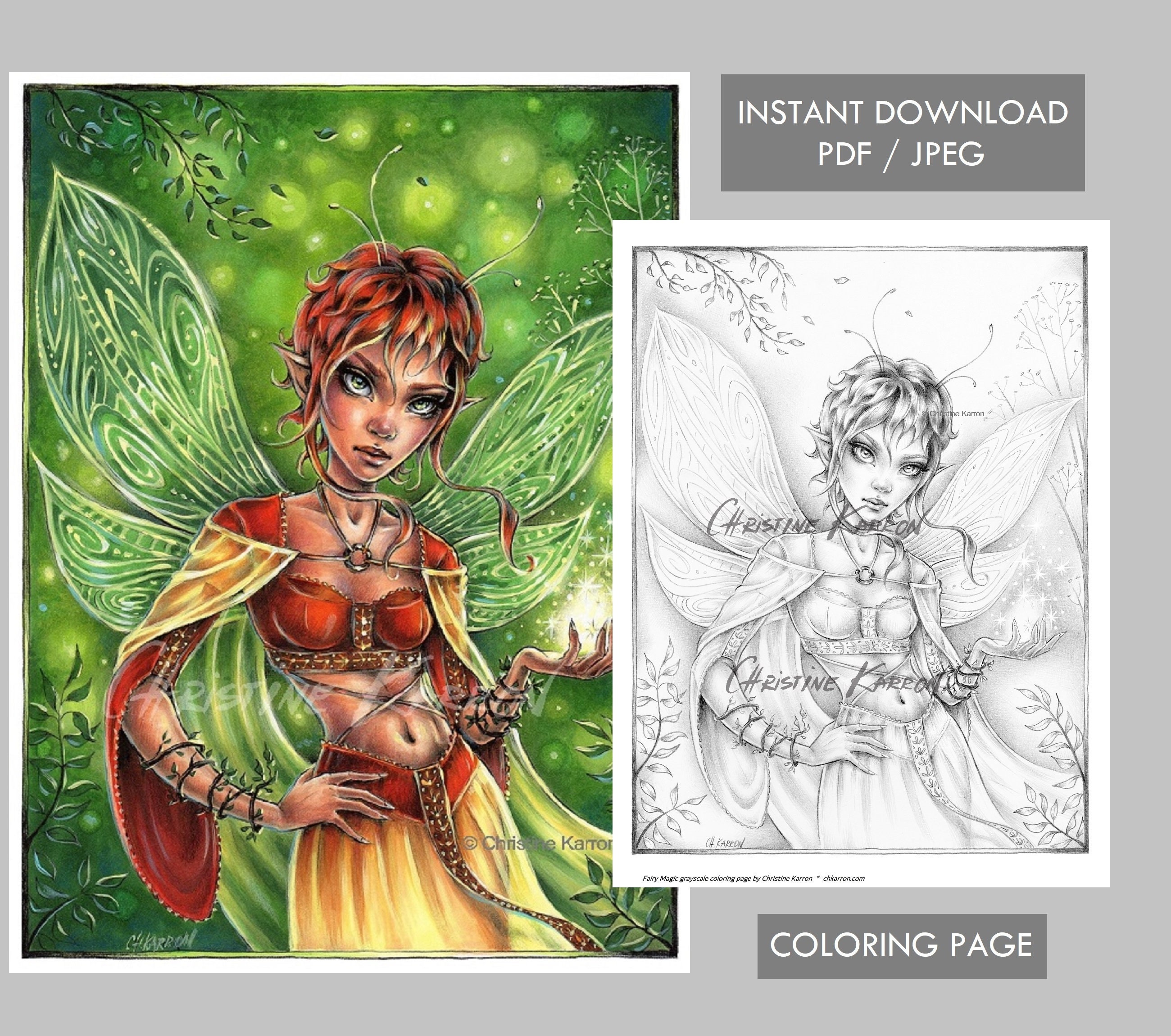 Fairy Magic — coloring book cover