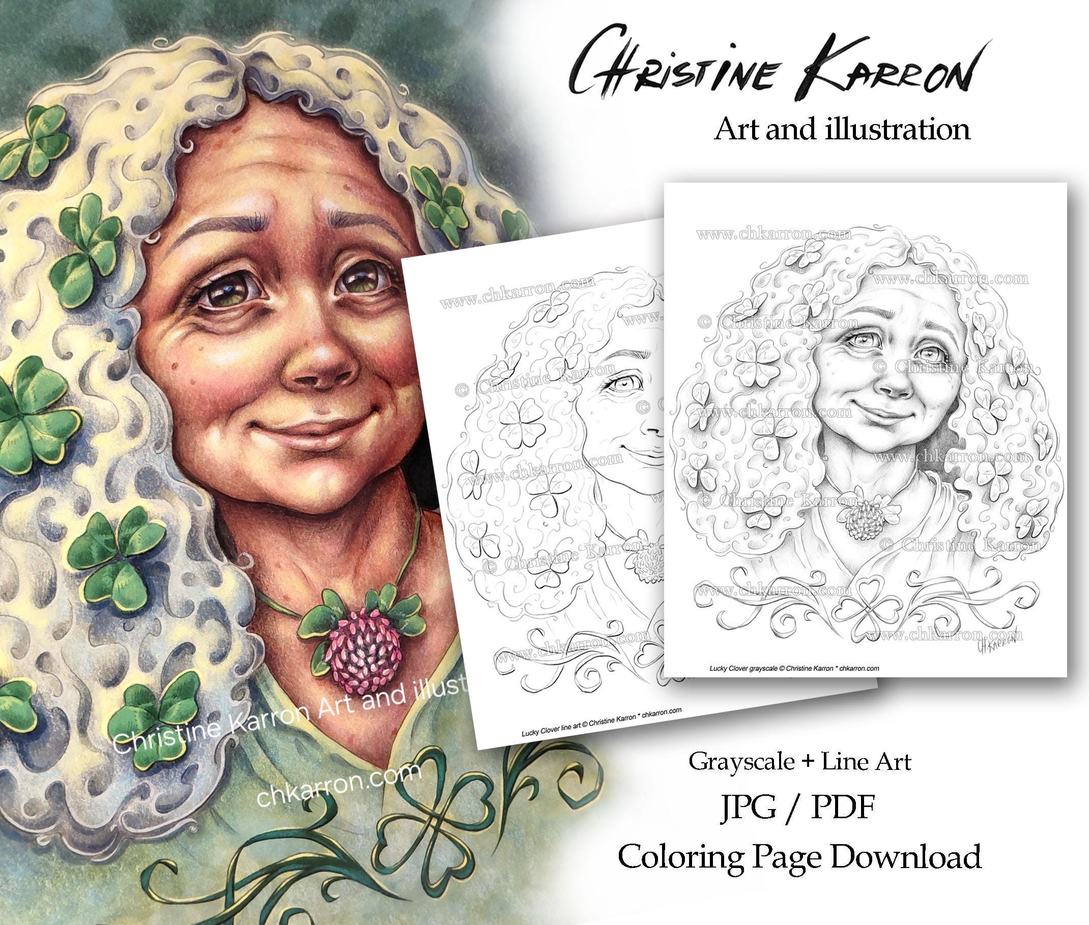 Lucky Clover — coloring book cover