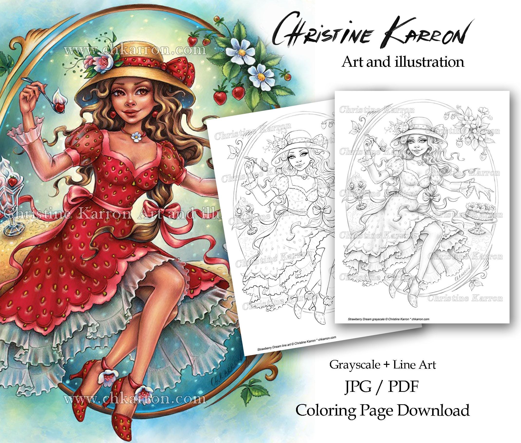 Strawberry Dream — coloring book cover