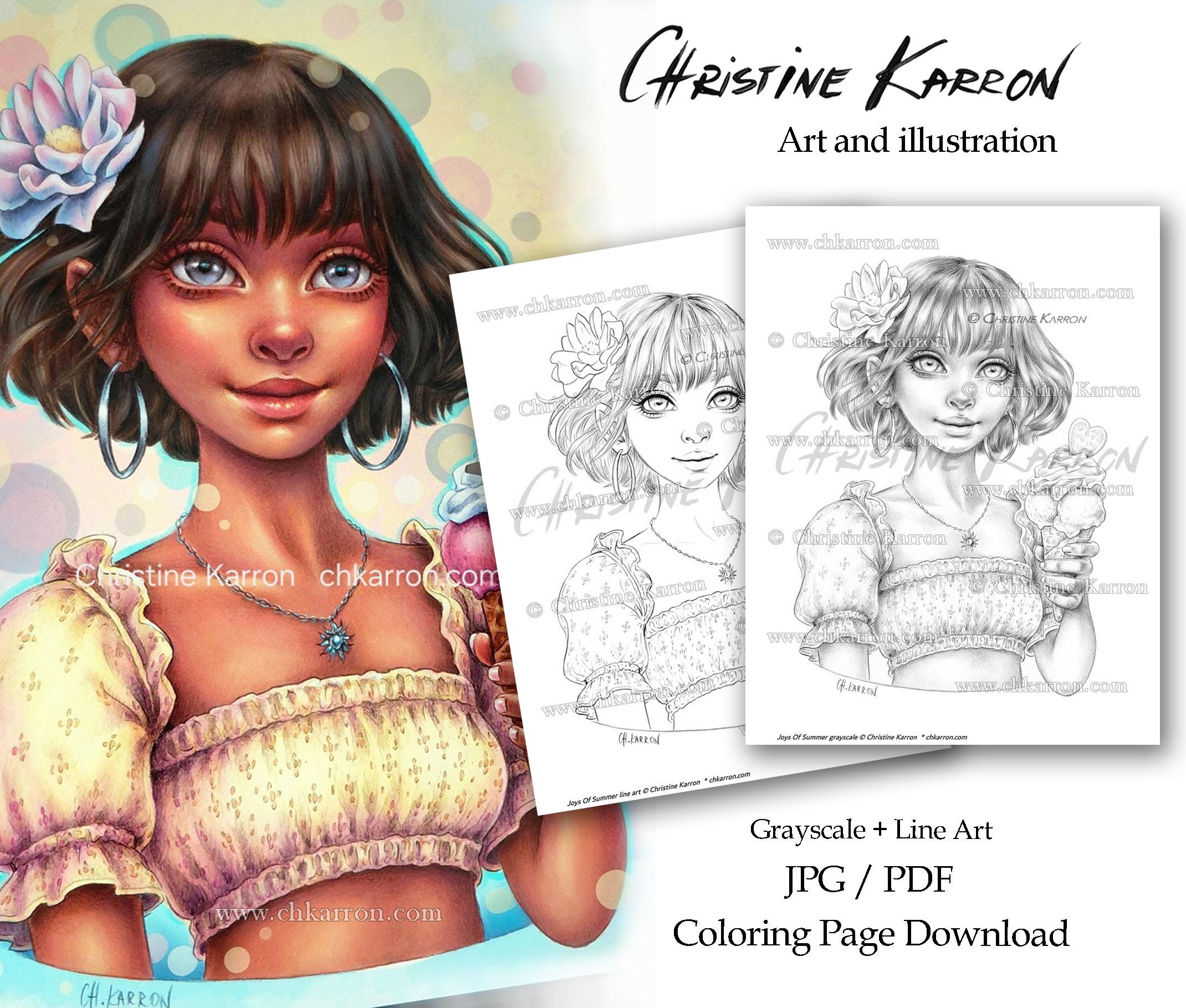 Joys Of Summer — coloring book cover