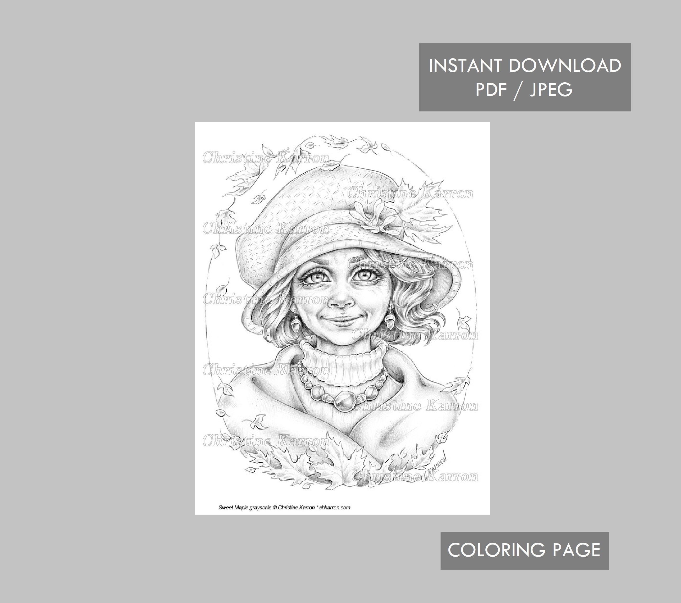 Sweet Maple — coloring book cover