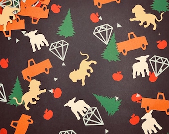 Twilight Inspired Confetti, Lion, Lamb, Truck, Apple, Diamond, Pine Tree Party Decor, Booktok,
