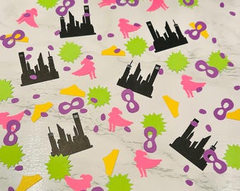 Marvel-ously Superhero/ Girl power/  birthday party confetti/ baby shower/ decorations / super hero / avenge the world / graduation