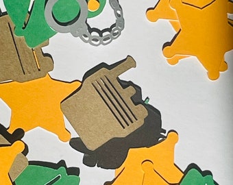 Deputy sheriff confetti mix / Birthday party / graduation / cadet / retirement
