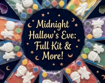 Paint your own Halloween Pumpkin Paint Kit / Birthday Party Favor Kit / plaster paint kit / child’s activity / back to school / Gift
