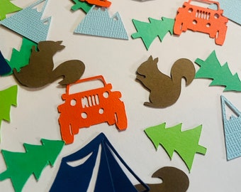 Mountain Man Confetti, Jeep Party Decor, Lumberjack Baby Shower