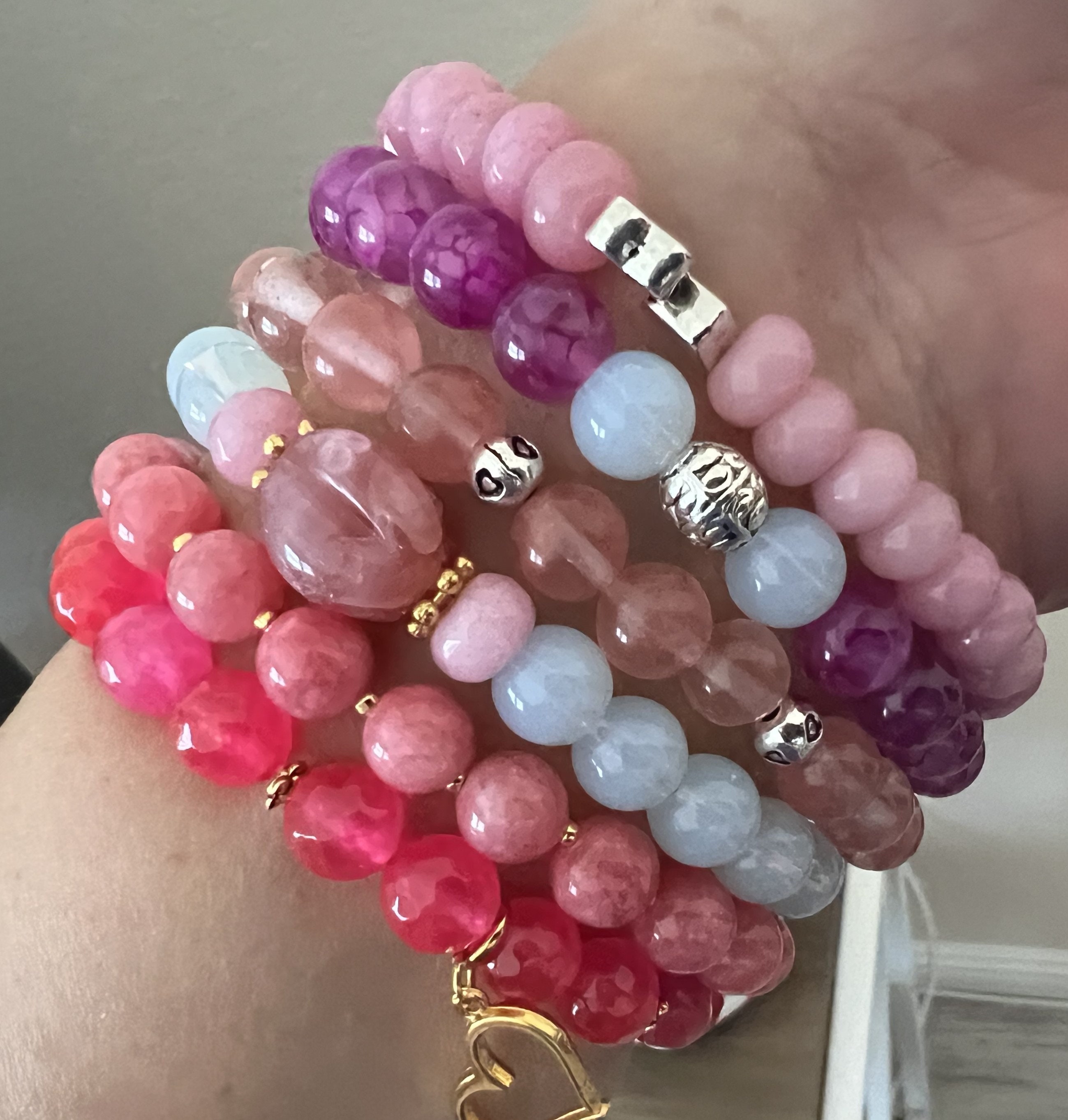 Pink Happiness Bracelet Bundle — Beaded By TayTay