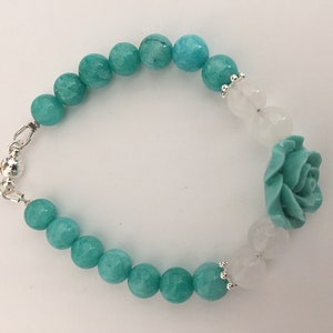 Mint Green Glass Beaded Bracelet