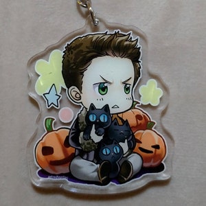 Halloween Supernatural Boy key ring---Dean Winchester