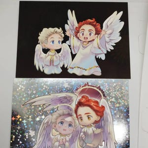 Cartão postal impresso temático/especial GoodOmens2