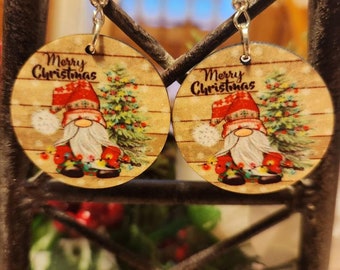 Gnome Merry Christmas Earrings