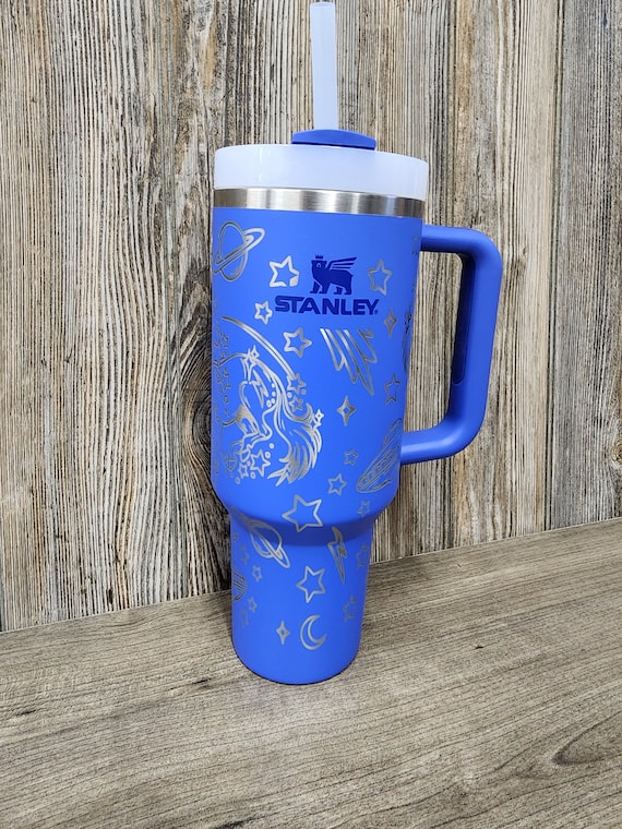 Blue Stanley 40oz Tumbler in 2023  Cool gifts for teens, Cute coffee cups,  Trendy water bottles