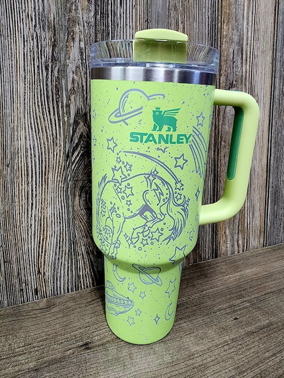 Boho Space Theme Tumbler, Engraved Stanley, 40oz Quencher, Cosmic