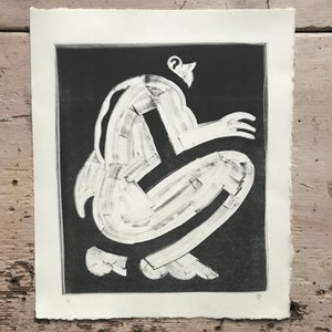 Crouching Adonis (Monotype, 8.25x9.75)