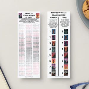 Throne of Glass Series Bookmark (With Tandem read order)