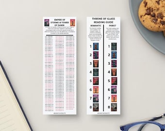 Throne of Glass Series Bookmark (With Tandem read order)