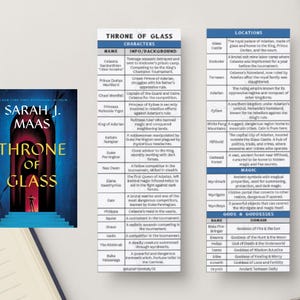 Marcapáginas del Trono de Cristal (imprimible)