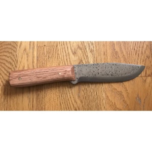 Handmade Honey Maple and U.S Forged Steel Bowie Knife - 5 inch blade