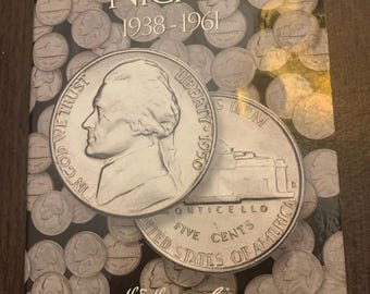 Jefferson Nickel collection 1938 to 1961. 100 percent complete.