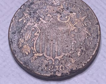 1870 2 Cent Coin