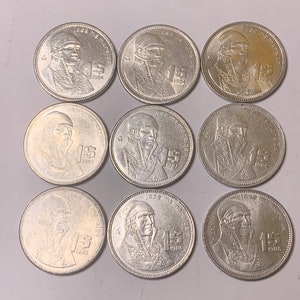 Coins from Mexico (9) 1 Peso