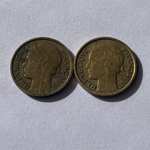 1933 and 1937 French 50 Centimes