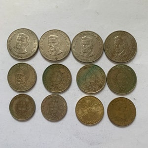 Lot of 12 Coins from Uruguay