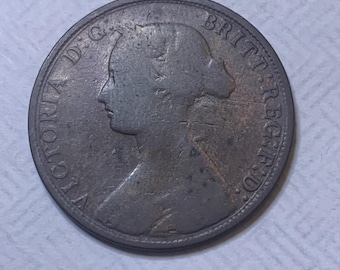 Coin from Great Britain 1861 Half Penny