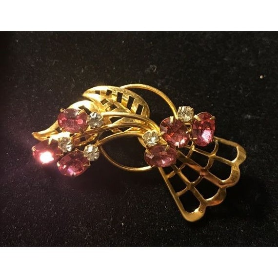 Vintage 1950s Antoinette 12K Gold Filled Pin