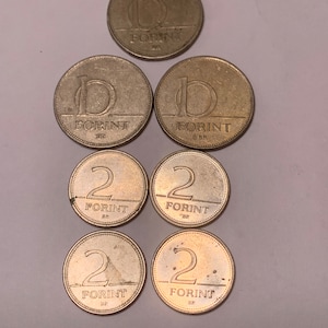 Coins from Hungary (3) 10 Forint (4) 2 Forint
