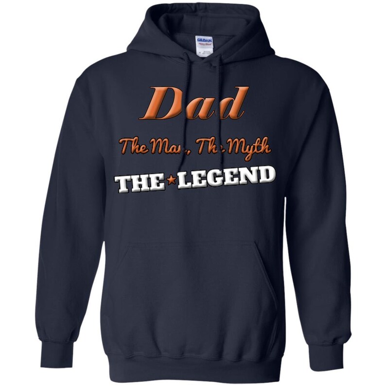 Fathers Day Dad Hoodie the Man the Myth the Legend Hoodie Etsy